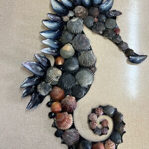 Seashell Seahorse Wall Art